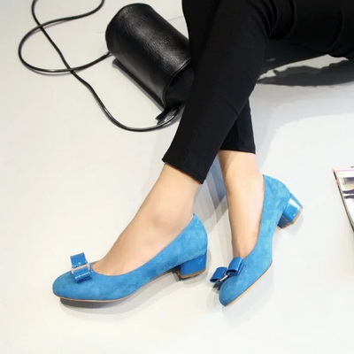 Ferragamo Shallow mouth stiletto heel Shoes Women--005